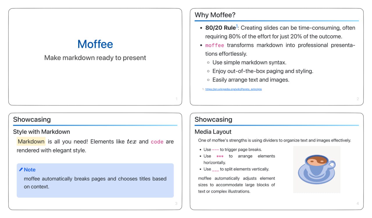 moffee：一个开源的幻灯片制作工具