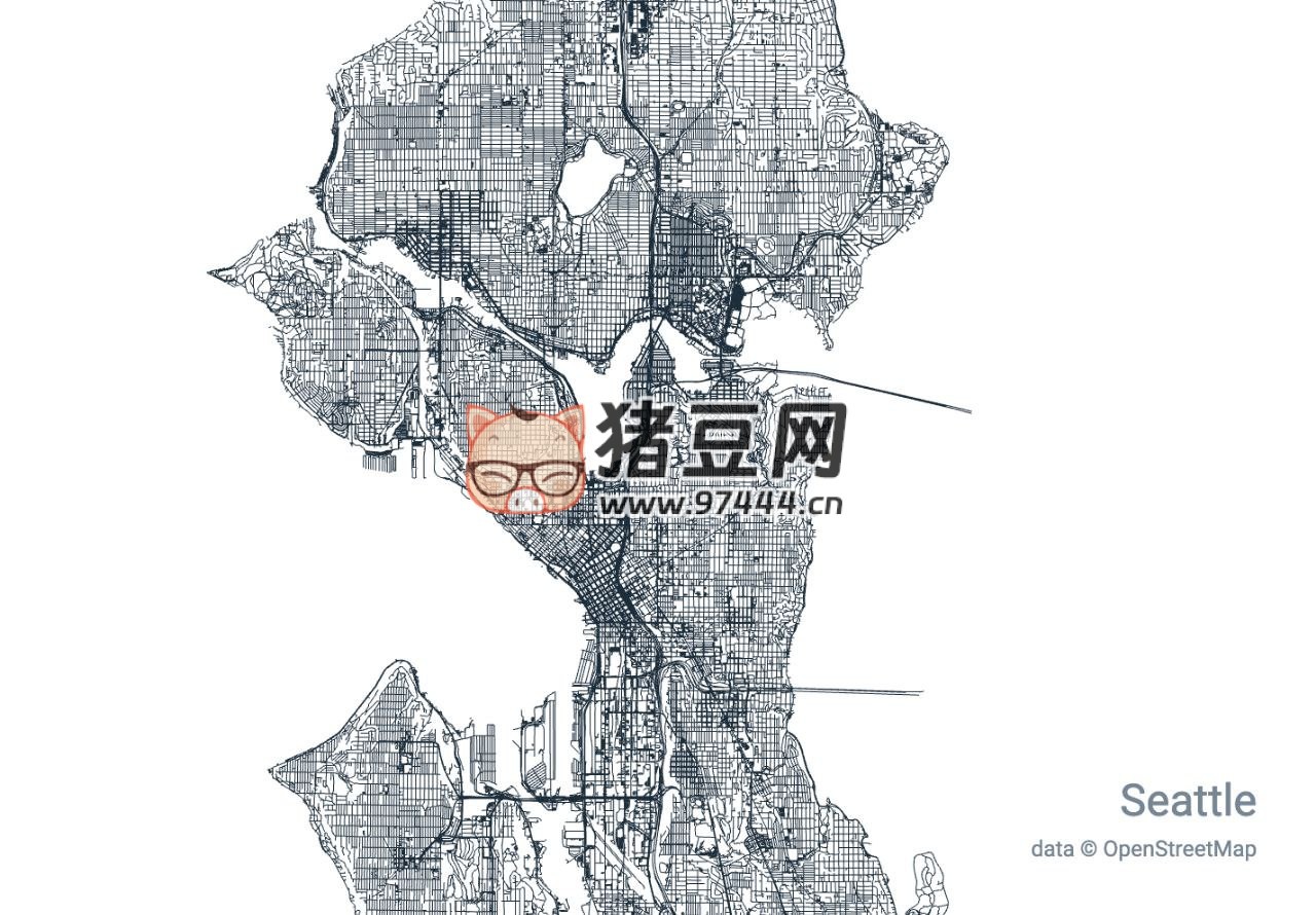 city-roads：一键绘制任何城市内所有道路的可视化地图