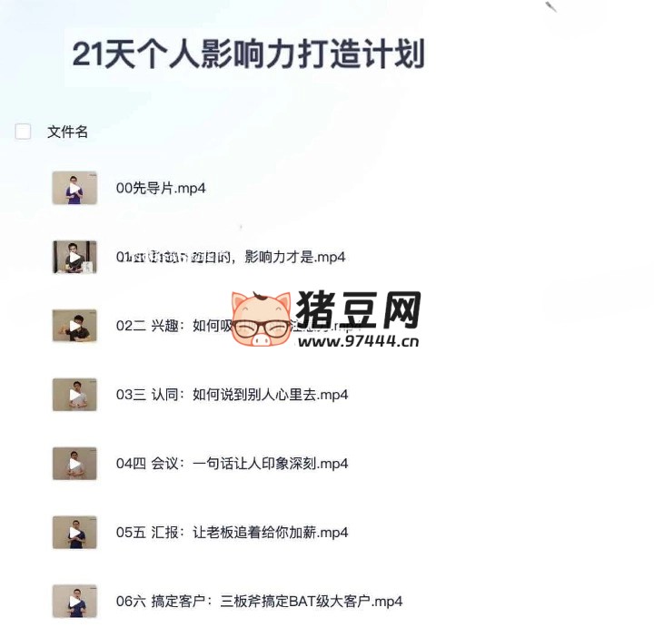 21 天个人影响力打造计划